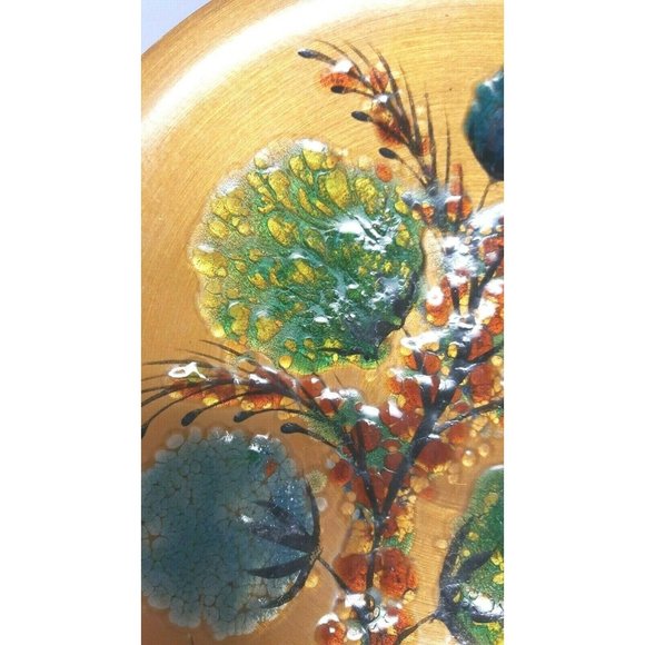 Sascha Brastoff 10.25" Enameled Copper Bowl - Picture 5 of 7